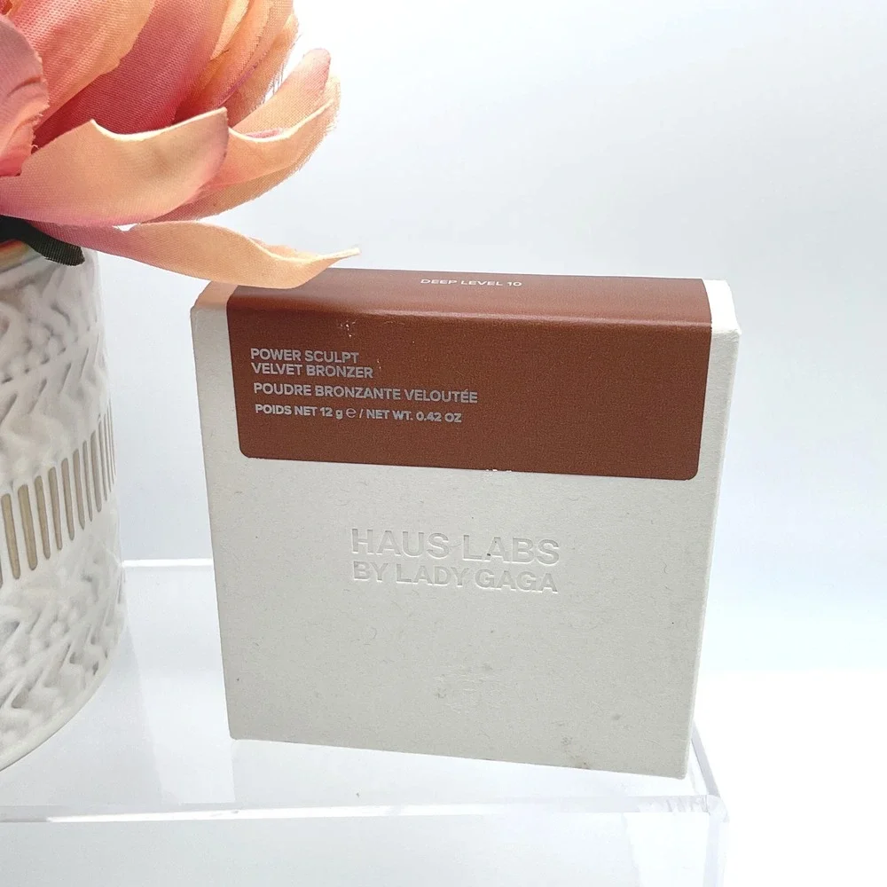 Haus Labs Power Sculpt Velvet Bronzer Deep Level 10 Lady Gaga‎ Talc-Free 12g
